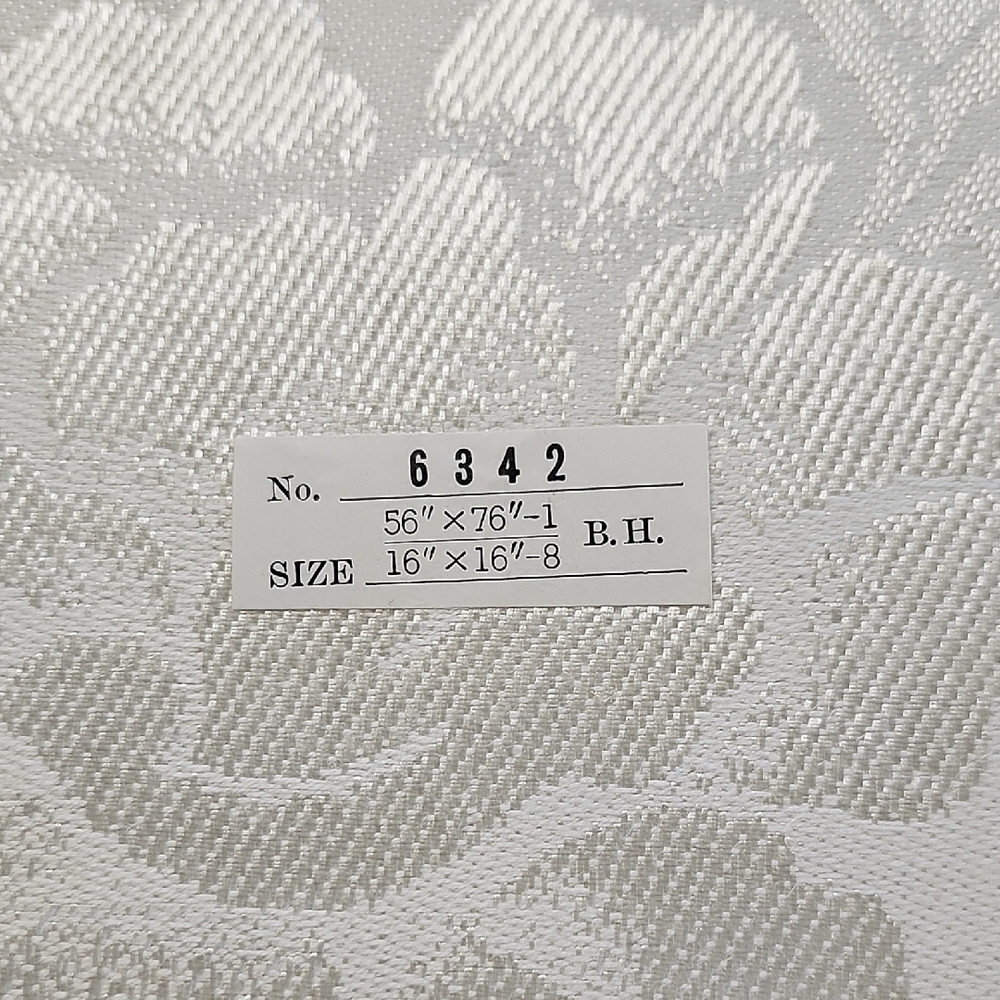 Vintage ClothTablecloth & 8 Napkin Set Ivory/Cream Imported Japan Damask Set New - Picture 5 of 8